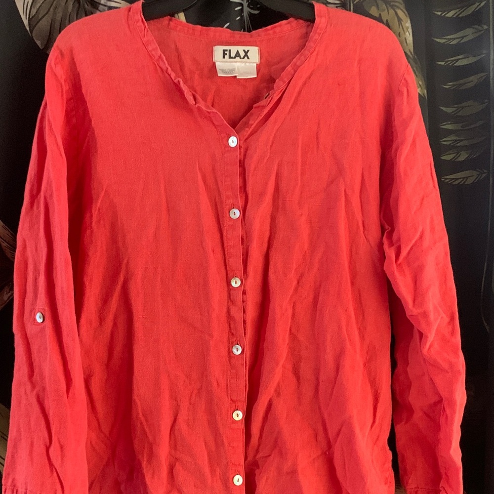Flax brand Women's Button-Down Shirt